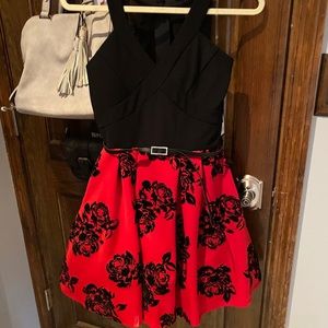 NWT Black & Red Skater Dress